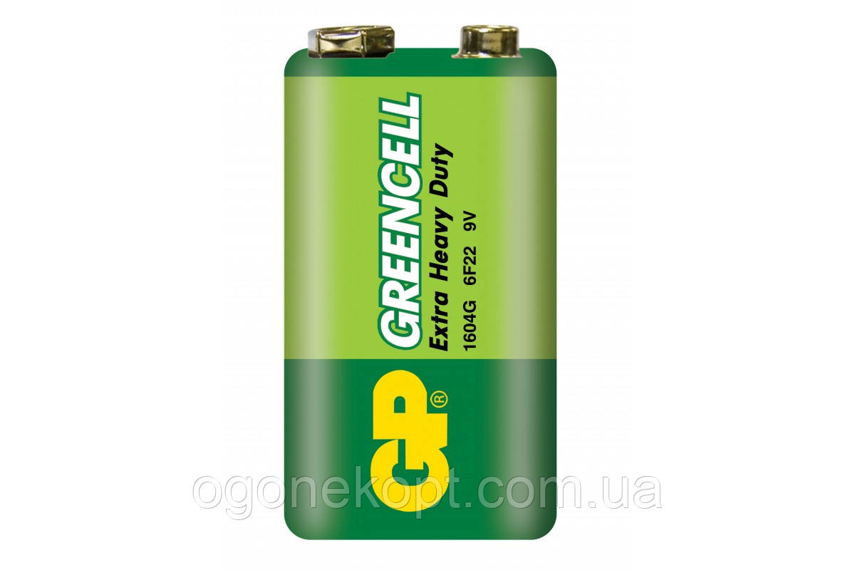 Батарейки GP — Greencell 6F22104G-S1 крона 9V