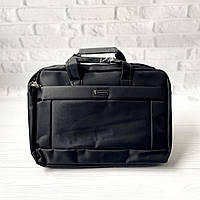 Сумка для ноутбука и документов из полиэстра Gorangd черная мужская женская