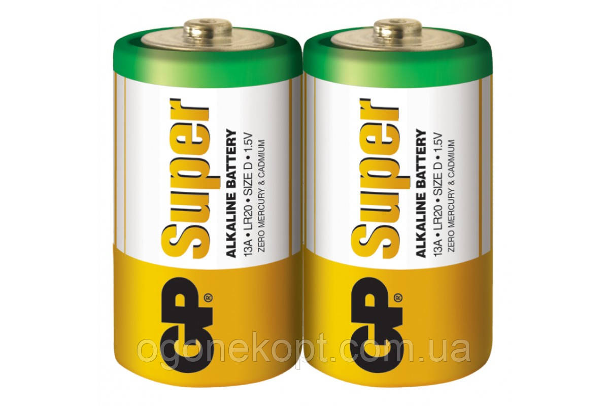 Батарейки GP — Super Alkaline D LR20 13A-S2 1.5V