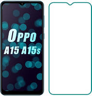 Захисне скло для Oppo A15/A15s прозоре, захистка на екран оппо, а 15/а15с (в пакованні)