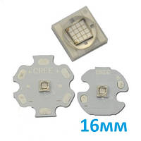 Ультрафиолетовый Светодиод 3W 3V 365nm UV (для УФ лак, клей) CREE 16мм код 18771