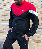 Мужской спортивный костюм Nike SB весенний осенний черный-красный Комплект Кофта + Штаны Найк весна осень