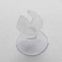 Силіконова присоска із пластиковим ріжком діаметром 10 мм