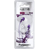 Наушники Panasonic HJE118 мр3 вакуумные фиолетовые violet