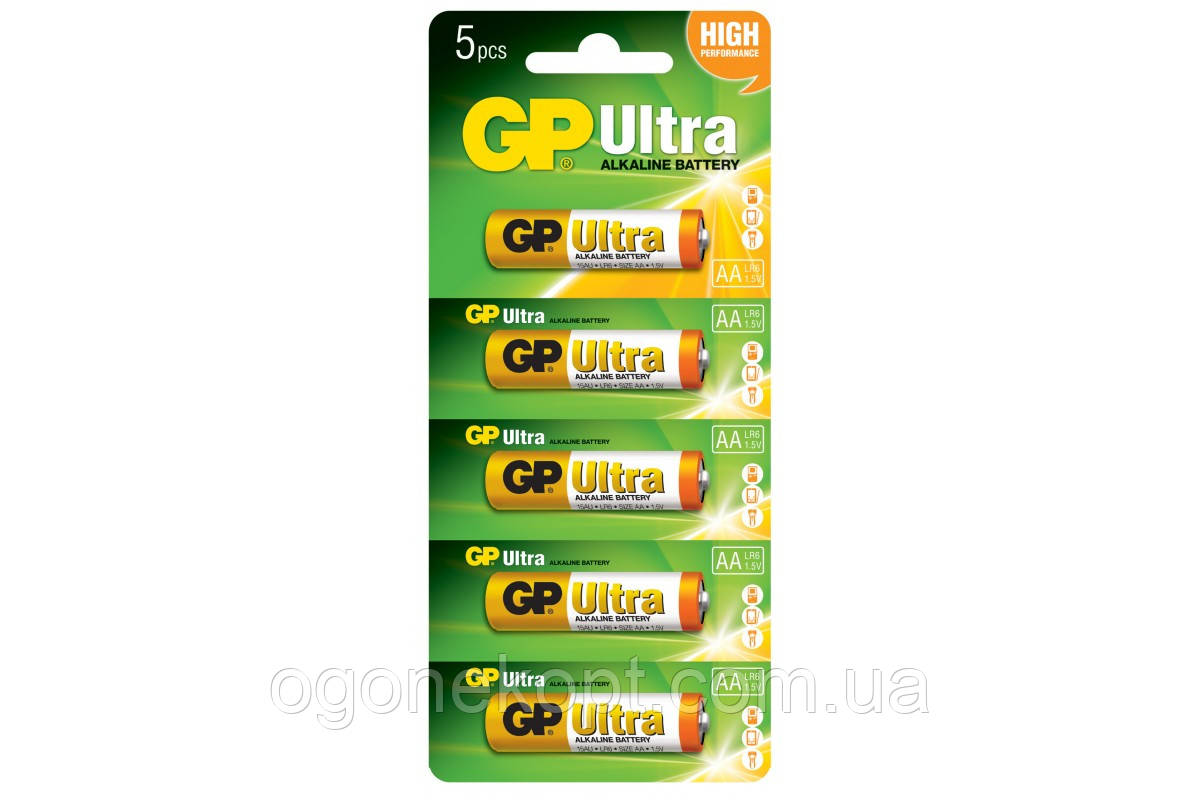 GP Ultra alkaline АА LR-06 15AU-UR5 1.5V