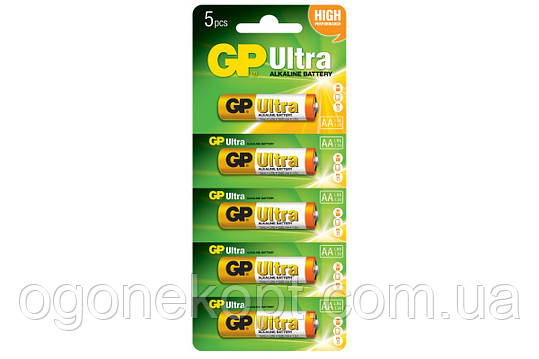 GP Ultra alkaline АА LR-06 15AU-UR5 1.5V, фото 1