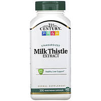 Экстракт расторопши, 21st Century "Milk Thistle Extract" (200 капсул)