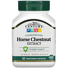 Екстракт кінського каштана 21st Century "Horse Chestnut Extract" підтримка кровообігу (60 капсул)