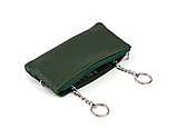 Жіноча шкіряна зелена ключниця (405), фото 3