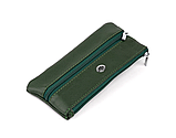 Жіноча шкіряна зелена ключниця (405), фото 4
