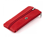 Жіноча шкіряна червона ключниця (405), фото 2
