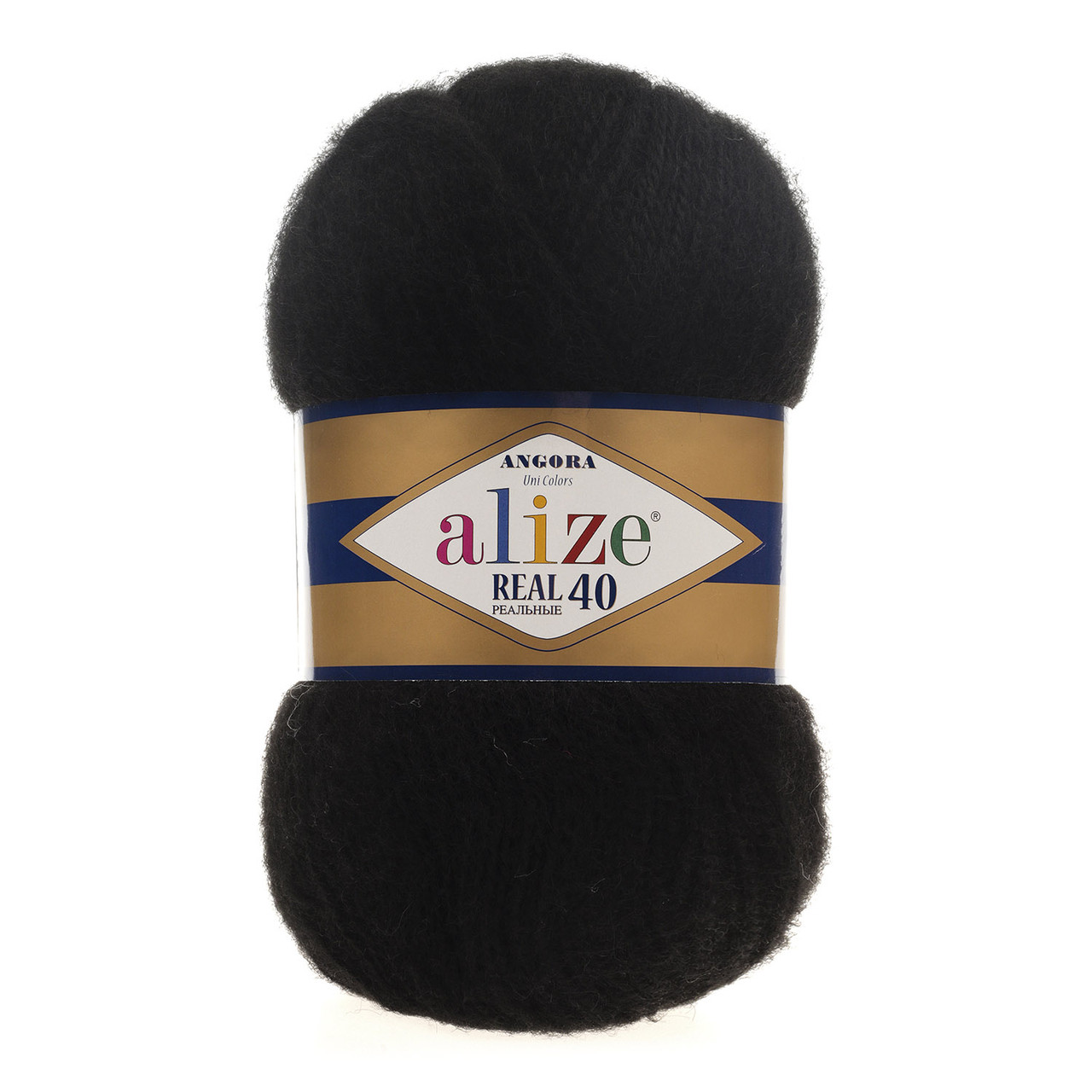 ANGORA REAL 40_60 черный - 40% шерсть, 60% акрил