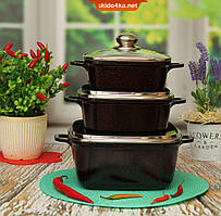 Набір каструль Benson BN-371  з 6 предметів