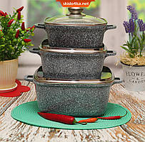 Набір каструль Benson BN-375 з 6 предметів