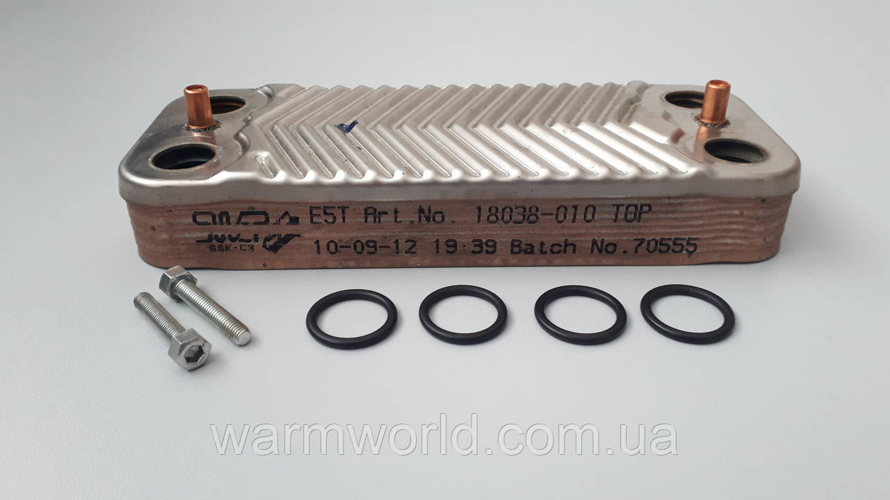 18038-010 Вторинний теплообмінник ГВС АГД TeploWest, фото 1