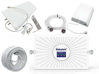 4G/3G/GSM репітер Lintratek AA23-GDW 900/1800/2100 МГц (комплект 10x9 dBi)