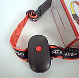 Налобний ліхтарик стрічковий на батарейках TR741, фото 2