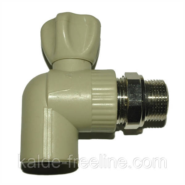Кран радіаторний кутовий (кбу)∅ 20Х1/2, фото 1