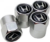 Защитные колпачки на ниппель для Honda Alitek Short Silver Хонда (4 шт)