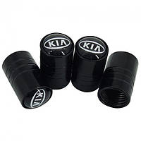 Ковпачки на ніпель для Kia Alitek Long Black Кіа (4 шт.)
