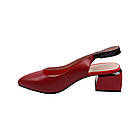 Туфлі жіночі Polann червоні натуральна шкіра, 36, фото 2