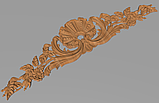 Дерев'яний різьблений декор для меблів/ Декор горизонтальний/ Код ДГ 29, фото 2