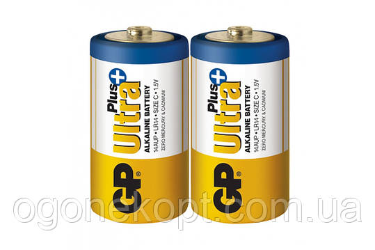 GP Ultra Plus alkaline C LR-14 14AUP-S2 1.5V, фото 1