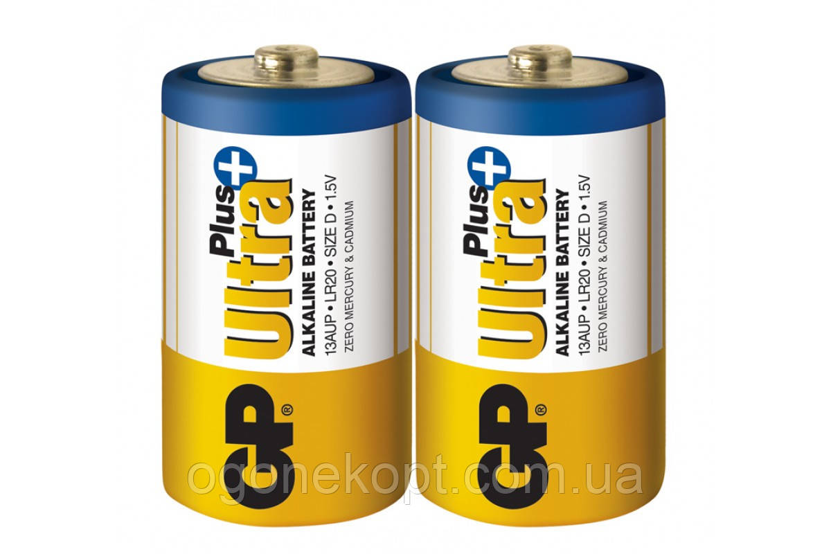 Батарейки GP-Ultra Plus Alkaline D LR20 13AUP-S2 1.5V