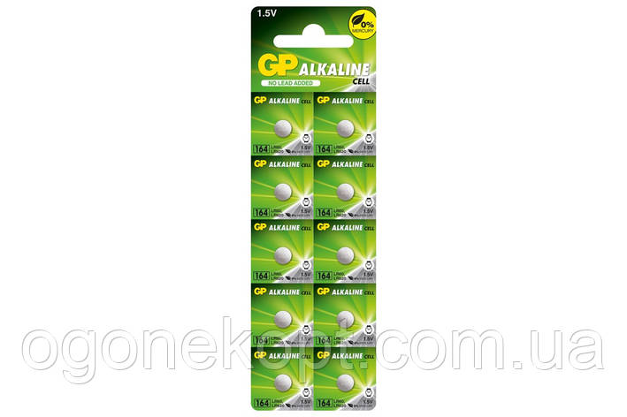 Батарейки GP — Alkaline Cell GP AG1 (164-U10 LR620 LR60), 1.5V Alkaline, фото 1