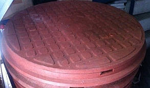 Люк полімерпіщаний садовий теракотовий без замка