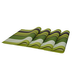 Комплект з 4-х сервірувальних килимків, зелений