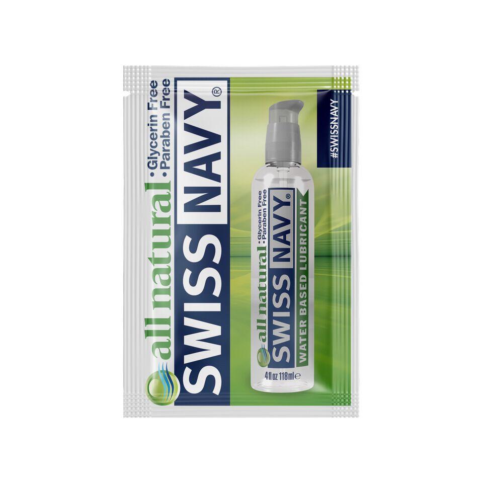 Розпродаж! Пробник лубриканта для чутливої шкіри Swiss Navy All Natural 5 мл (термін 12.07.2024)