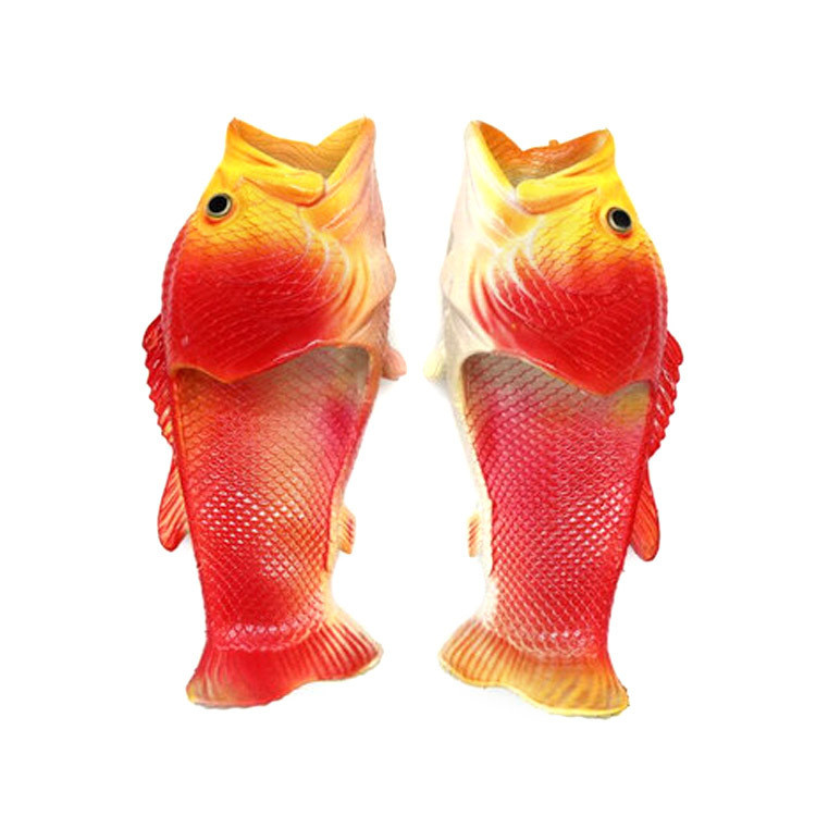 Пляжні капці дитячі у формі риби Червоні р-р 24-35
