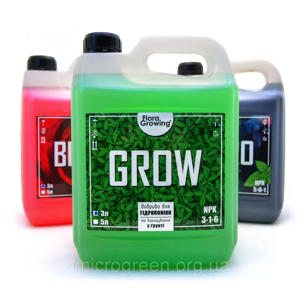 3 х 3 л Hydroponics Kit добрива для гідропоніки і грунту | Аналог Advanced Nutrients Jungle Juice