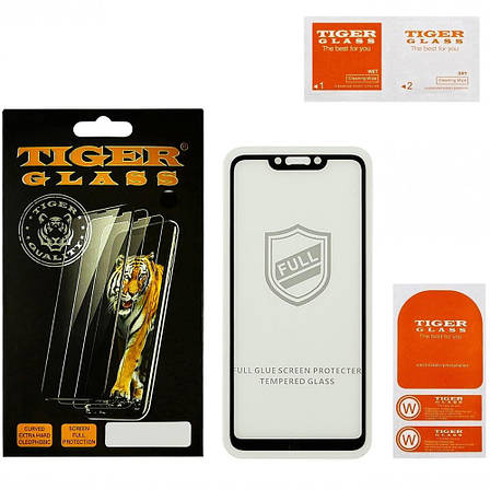 Захисне скло 2.5D TigerGlass для Huawei P Smart Plus 2018 Full Glue чорне, фото 2