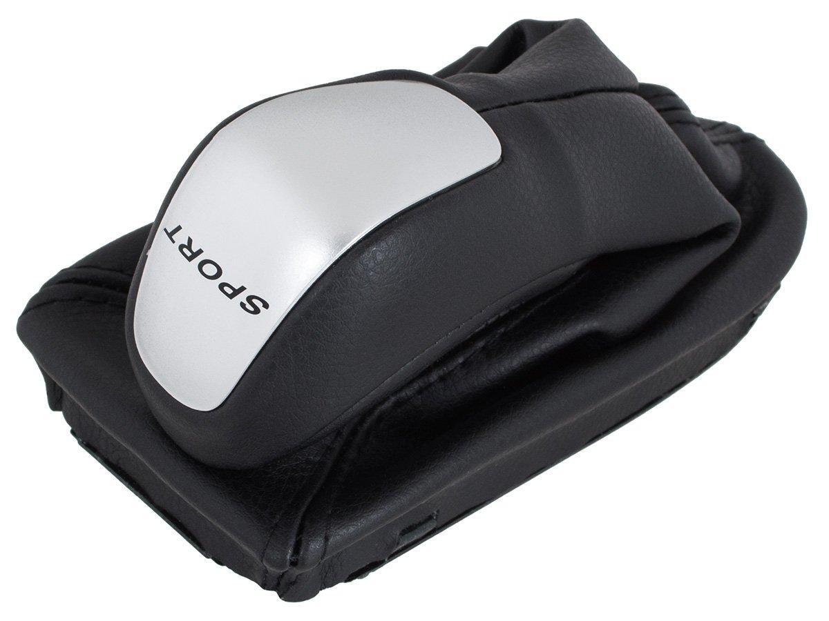 Mercedes W211 E-Class 02-08 ручка перемикання передач чорний + сріблястий + чохол з рамкою автомата, фото 1