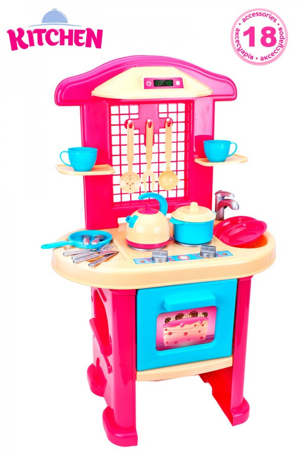 Іграшка "Моя перша кухня ТехноК", іграшкова кухня для дітей від 3 років, пластикова ігрова кухня арт. 3039