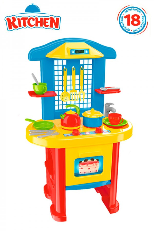 Іграшка "Кухня 3 ТехноК", іграшкова кухня для дітей від 3 років, пластикова ігрова кухня арт. 2124