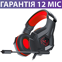 Игровые наушники REAL-EL GDX-7575, с микрофоном, геймерские, игровая гарнитура для пк и ноутбука