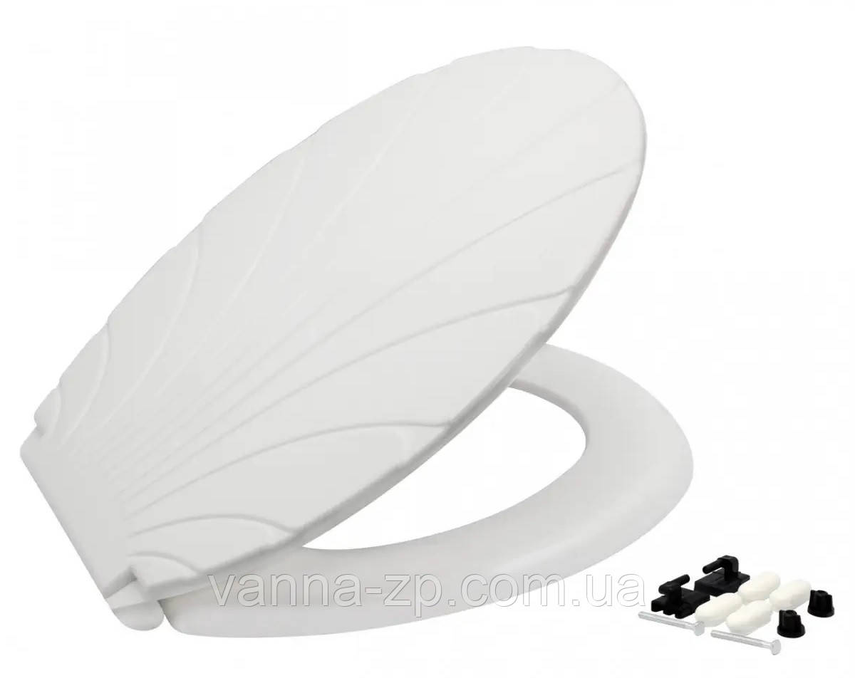 Кришка-сидіння біле для унітазу Дачник, Славянськ