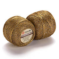 YarnArt CAMELLIA (Камелія) № 2440 бронза (Пряжа з металевими блистерами, нитки для в’язання)