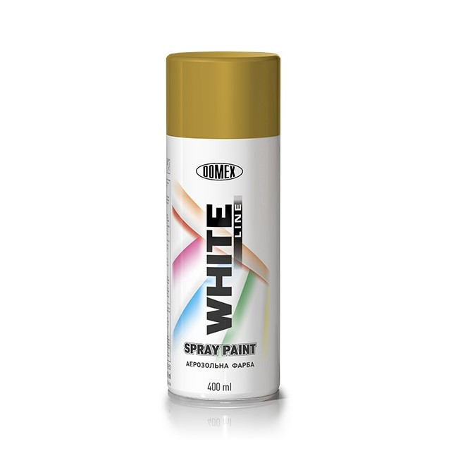 Металік аерозольна фарба Domex White Line 132 Бронзова 400 мл, фото 1