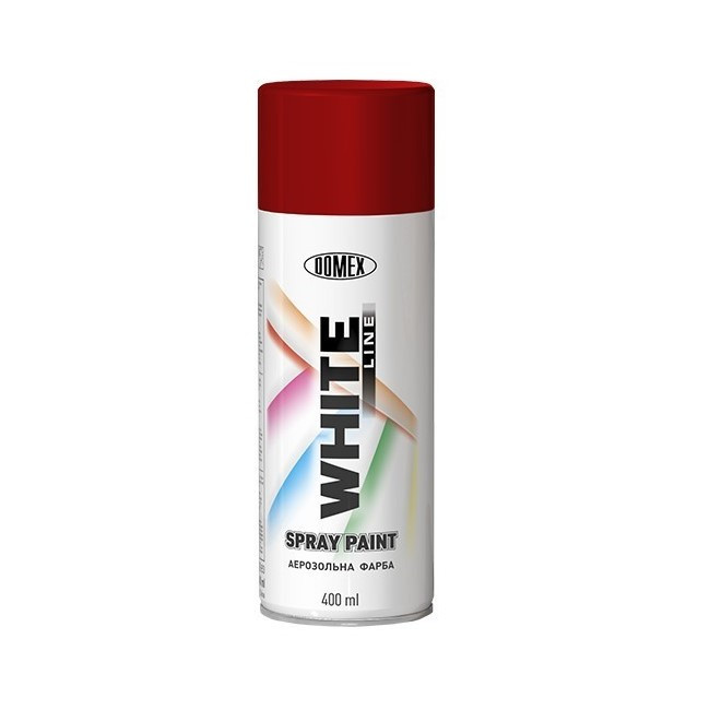 Акрилова аерозольна фарба Domex White Line RAL3005 Темно-вишнева 400 мл, фото 1