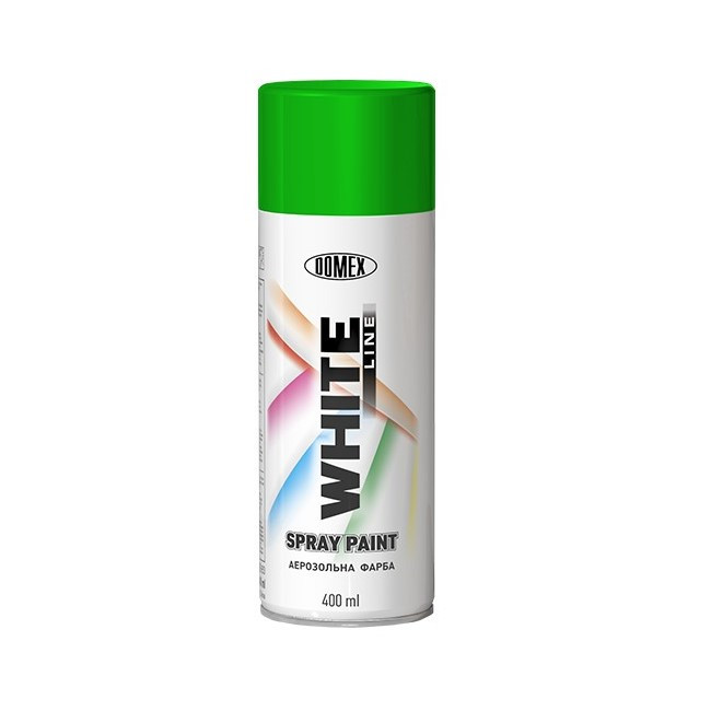 Акрилова аерозольна фарба Domex White Line RAL6029 Зелена 400 мл