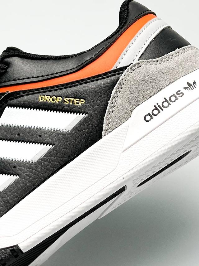 Мужские кроссовки Adidas Drop Step Black весна-лето демисезонные черные с белым спортивные стильные кроссы