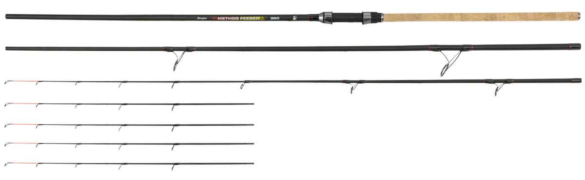 Фідерне вудилище Benzar Method Feeder Slim 3.60 м 150+р карбон IM-10, фото 1