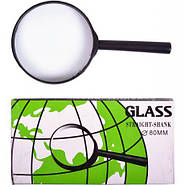 Лупа переглядова діаметром лінзи 75 мм з ручкою FD без футляра в упаковці 10 шт, фото 8