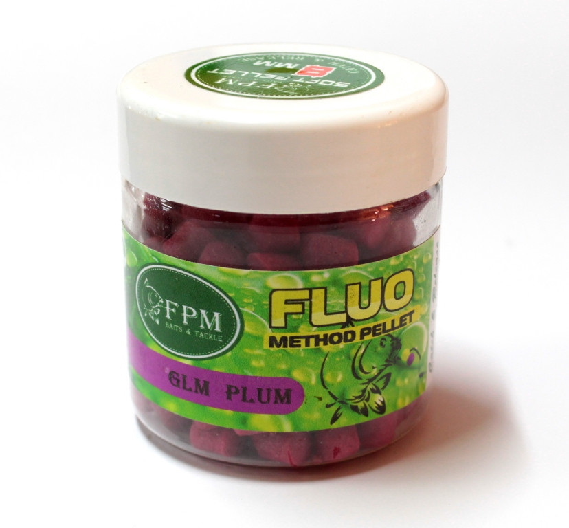 Soft Method Pellet Fluo FPM 8мм 50г у банку GLM-Plum Мідія-Слива