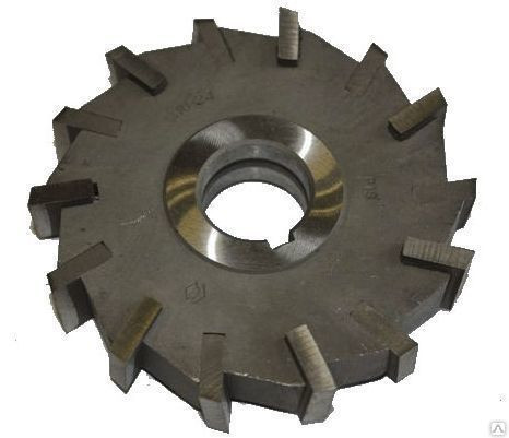 Фреза дискова тристороння 100х22х27 мм z=14 Р18 зі вставними ножами, фото 1