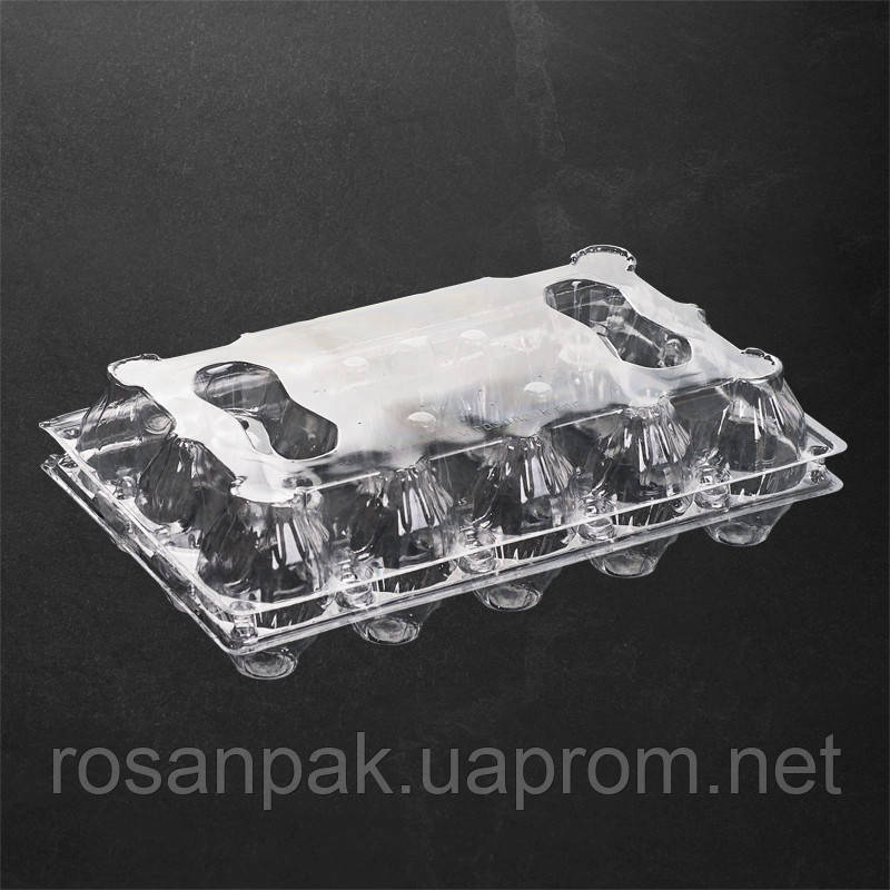 Пластиковая упаковка для куриных яиц, 15 штук - фото 1 - id-p1201825